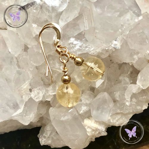 Citrine Gold Earrings
